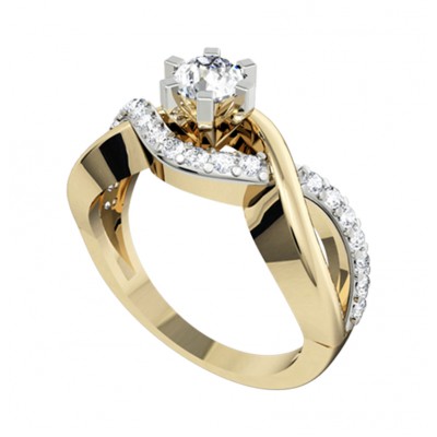 Alluring Solitaire diamond Engagement Ring